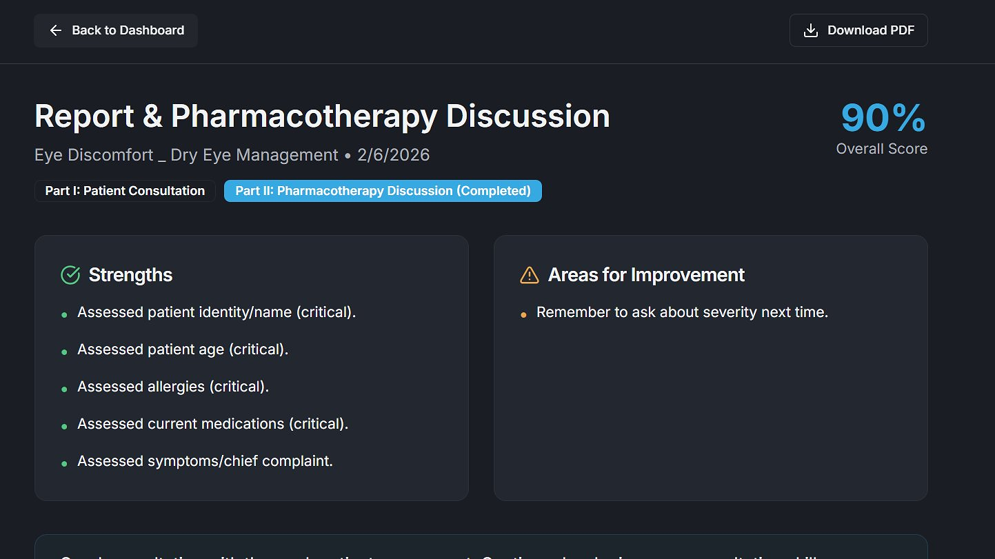 Pharmasim — AI-Powered Pharmacy Education